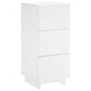 vidaXL Komoda Bela 33,5 x 34,5 x 75 cm Inženirski les