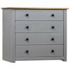 vidaXL Komoda siva 80x40x73 cm borovina Panama Range