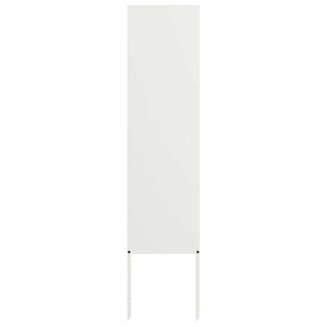 vidaXL Zaslon za zasebnost v vrtu Bela 32 x 140 cm Mnogi jeklo