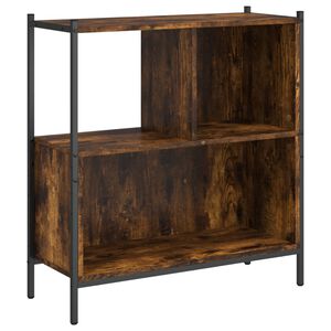 vidaXL Knjižna omara dimljeni hrast 72x28x77,5 cm inženirski les