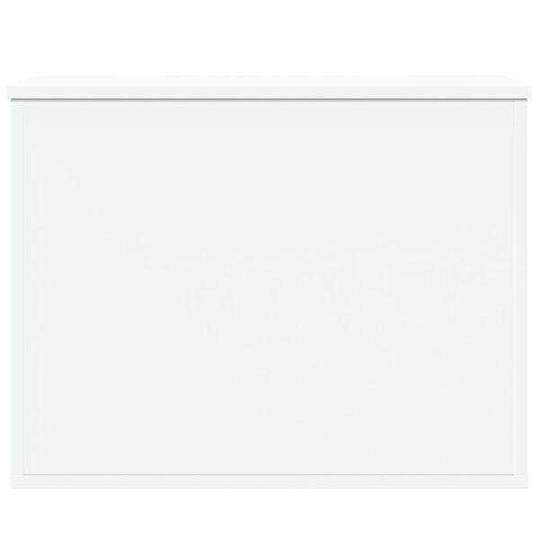 vidaXL Škatla za shranjevanje bela 60x42x46 cm inženirski les