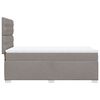 vidaXL Box spring postelja z vzmetnico taupe 80x200 cm blago