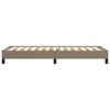 vidaXL posteljni okvir brez vzmetnice Taupe 90x190cm Tkanina