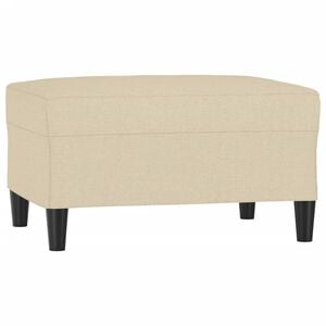 vidaXL Stolček za noge krem 70x55x41 cm blago