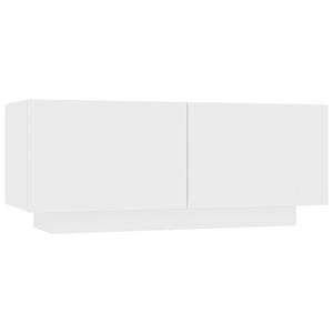 vidaXL Nočna omarica bela 100x35x40 cm iverna plo&scaron;ča
