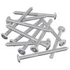 vidaXL Pohi&scaron;tveni vijaki 12 pcs srebrna M6 x 85 mm Jeklo