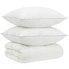 vidaXL 90% Gosji puh set odej FULDA 3 kos 200 x 220 cm 310 GSM Bela