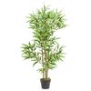 vidaXL Umetno bambusovo drevo 552 listov 120 cm zeleno