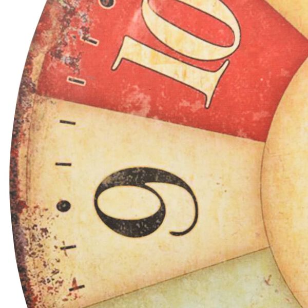 vidaXL Starinska stenska ura barvita 60 cm