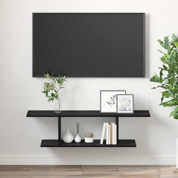 vidaXL Komplet TV omaric Črna 103 x 30 x 26,5 cm Konstruiran les