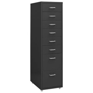 vidaXL Premična arhivska omara antracitna 28x41x109 cm kovinska