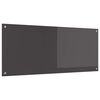 vidaXL Kuhinjski panel Temno siva 120 x 50 cm kaljeno steklo