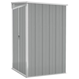 vidaXL Vrtna lopa siva 118x100x178 cm pocinkano jeklo