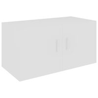 vidaXL Stenska omarica bela 80x39x40 cm iverna plošča