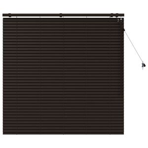 vidaXL Venecijanska žaluzija Temno rjava 140 x 130 cm 35 mm