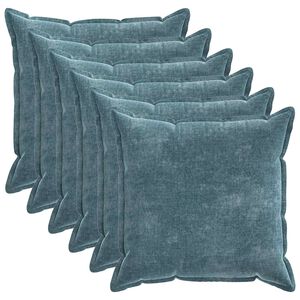vidaXL Prevleka za blazino 6 kos HOUTEN Modra 70 x 70 cm