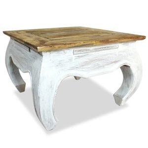 vidaXL Odstavna mizica trden mahagonij 50x50x35 cm