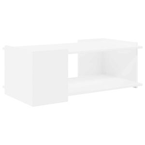 vidaXL Klubska miza Bela 90 x 50 x 33 cm Inženirski les