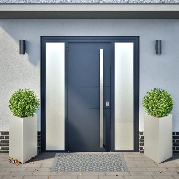 vidaXL Vrtno korito 2 kosa trikotnik 50x43x75 cm nerjavno jeklo