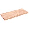 vidaXL Mizna plo&scaron;ča sv. rjava 140x60x(2-6)cm obdelana trdna hrastovina