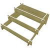 vidaXL Cvetlično korito 3-nadstropno 90x90x35 cm impregniran les