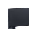 vidaXL Posteljni okvir LED črno umetno usnje 90x200 cm
