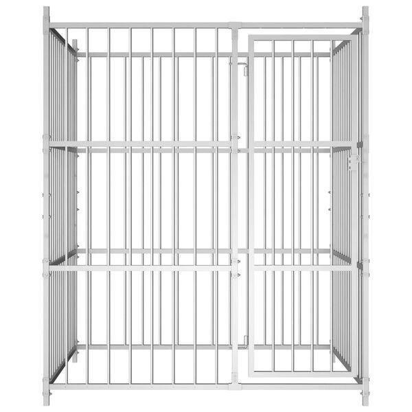 vidaXL Zunanji pasji boks 150x150x185 cm