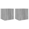 vidaXL Stenske TV omarice z LED 2 kosa siva sonoma 40,5x35x40 cm