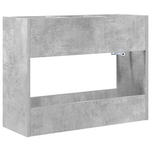 vidaXL Stojalo za dežnik Betonsko siva 65 x 24 x 50 cm Inženirski les