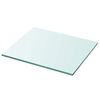 vidaXL Polica Prosojno Steklo 30x25 cm