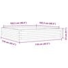 vidaXL Vrtno cvetlično korito 110x110x23 cm impregnirana borovina