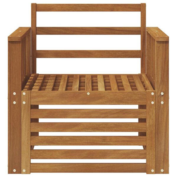 vidaXL Zunanja garnitura za sedenje Naravna 71 x 63 x 73 cm