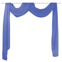vidaXL Prosojna zavesa 140x600 cm kraljevsko modre barve