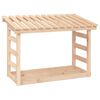 vidaXL Stojalo za drva 108x64,5x78 cm trdna borovina
