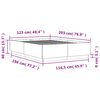 vidaXL Posteljni okvir z LED lučkami siva sonoma 120x200 cm inž. les