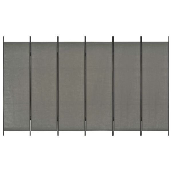 vidaXL Paravan 6-delni antracit 300x180 cm