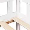 vidaXL Dnevna postelja s predali bela 90x190 cm trdna borovina