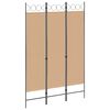 vidaXL 3-panelni pregradni zid Bež 120 x 180 cm Blago