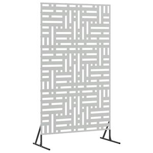 vidaXL Zaslonska za&scaron;čita 100 x 50 x 180 cm Pocinkano jeklo Srebrna
