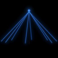 vidaXL Novoletna jelka iz lučk notranje/zunanja 800 LED modra 5 m