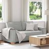 vidaXL Dvosed kavč sive barve 180x78x84 cm blago