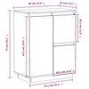 vidaXL Komoda bela 60x34x75 cm trdna borovina