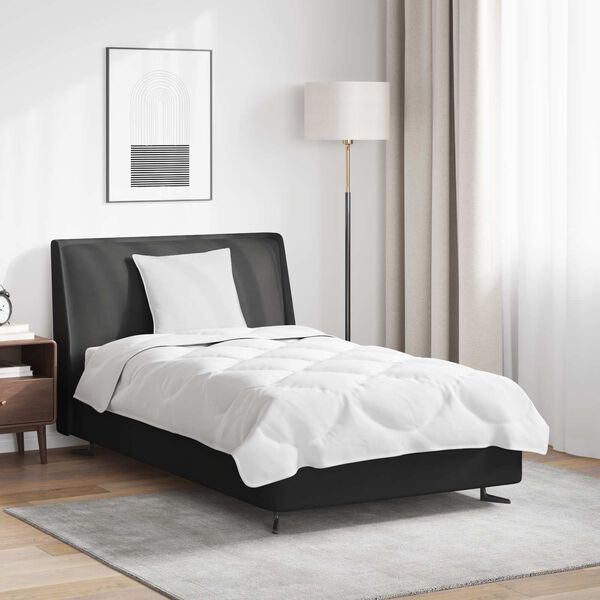 vidaXL Komplet odej z blazino 2 pcs Bela Mikrofibra