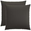 vidaXL Prevleka za blazino 2 kos HEERLEN Temno siva 80 x 80 cm Blago
