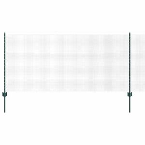 vidaXL Varjen žični ograjo s stebri 10 x 1 m Pocinkano jeklo Zelena