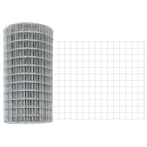 vidaXL Evropska ograja srebrna 0.6 x 25 m