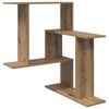 vidaXL Stenska polica Artisan hrast 67 x 67 x 87 cm Inženirski les