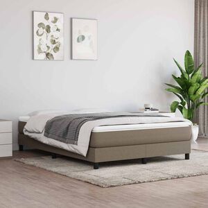 vidaXL Vzmetnica z žepkasto vzmetjo srednje trdote taupe 140x190x20 cm blago