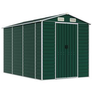 vidaXL Vrtna lopa zelena 191x300x198 cm pocinkano jeklo