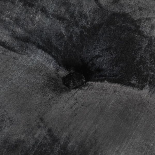 vidaXL Okrogel tabure iz žameta 40x20 cm antraciten